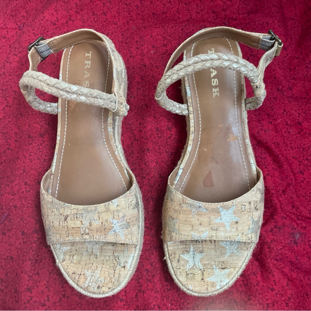 Trask Cork Sandals‎ with Star Accents